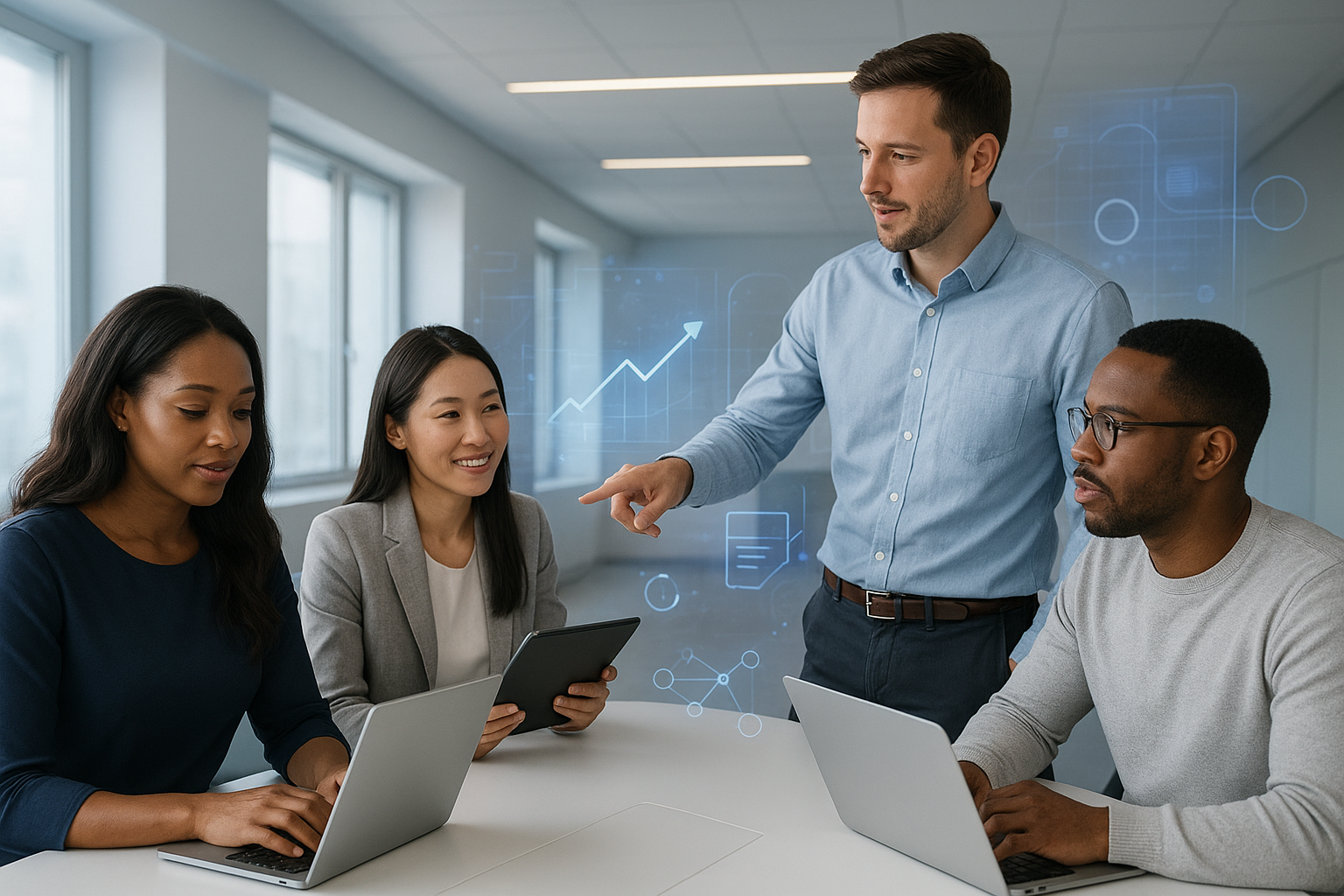 Tubedra team working together to support content creators